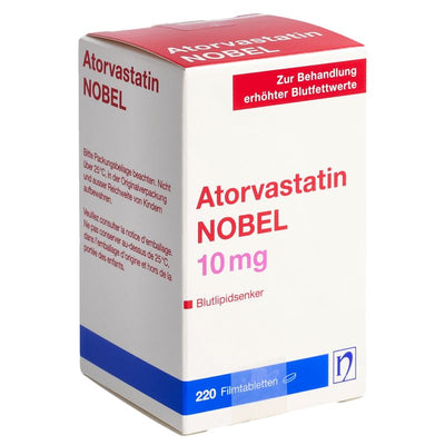 ATORVASTATIN NOBEL Filmtabl 10 mg Ds 220 Stk