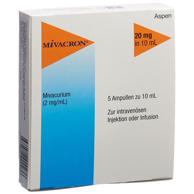 MIVACRON Inj Lös 20 mg/10ml 5 Amp 10 ml