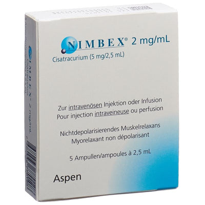 NIMBEX Inj Lös 5 mg/2.5ml 5 Amp 2.5 ml