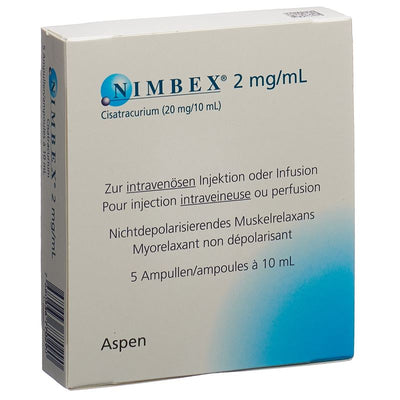 NIMBEX Inj Lös 20 mg/10ml 5 Amp 10 ml