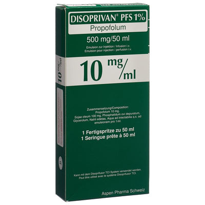 DISOPRIVAN PFS 1% 500 mg/50ml Fertspr 50 ml