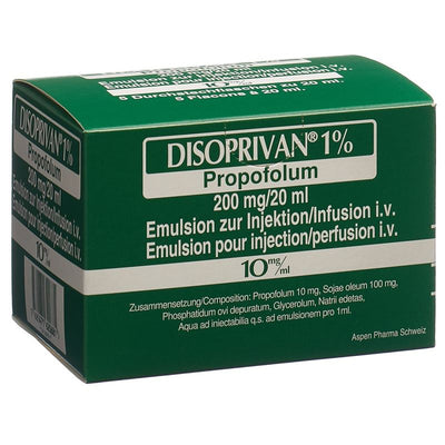 DISOPRIVAN 1% 200 mg/20ml 5 Durchstf 20 ml