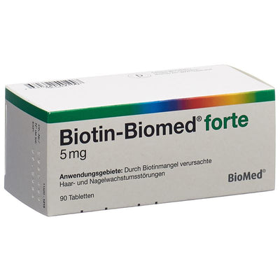 BIOTIN Biomed forte Tabl 5 mg Blist 90 Stk