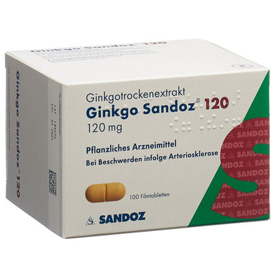 GINKGO Sandoz Filmtabl 120 mg 100 Stk