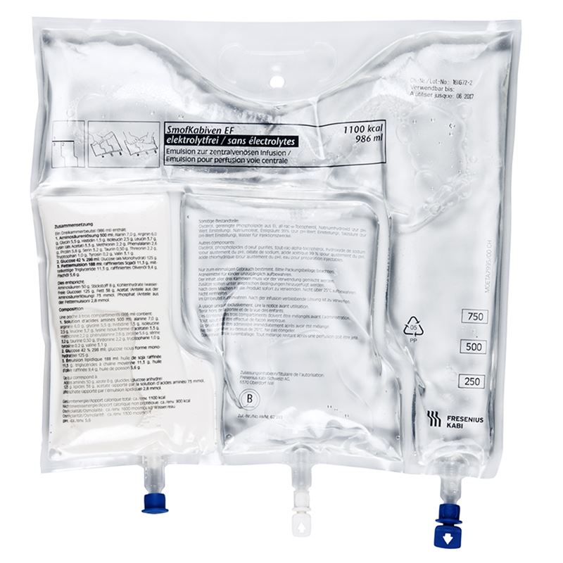 SMOFKABIVEN EF Inf Emuls 986ml Btl 4 Stk