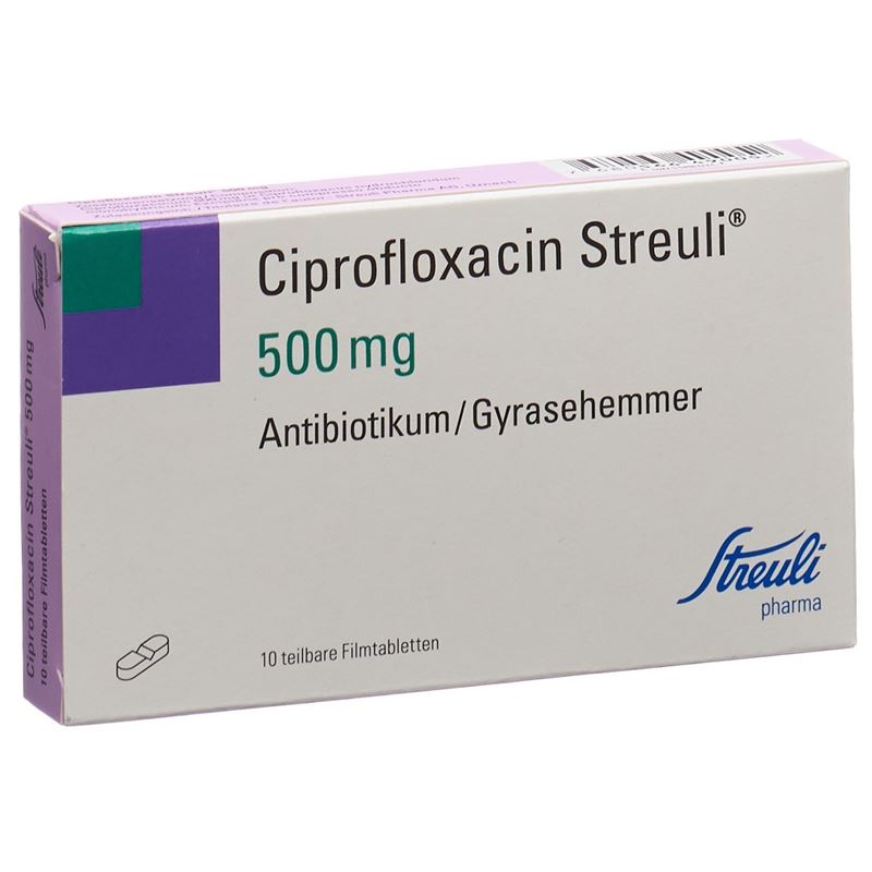 CIPROFLOXACIN Streuli Filmtabl 500 mg 10 Stk