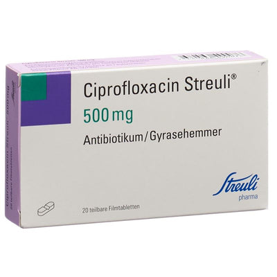 CIPROFLOXACIN Streuli Filmtabl 500 mg 20 Stk