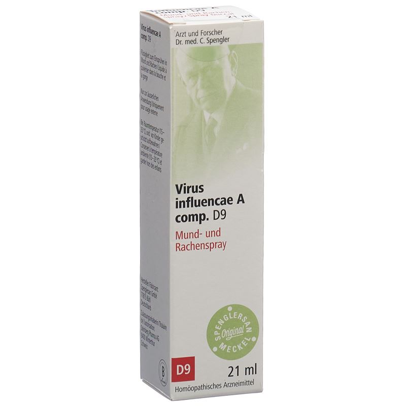 SPENGLERSAN Virus infl A comp D 9 Rachenspr 21 ml