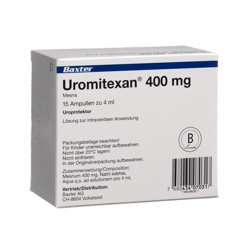 UROMITEXAN Inj Lös 400 mg/4ml 15 Amp 4 ml