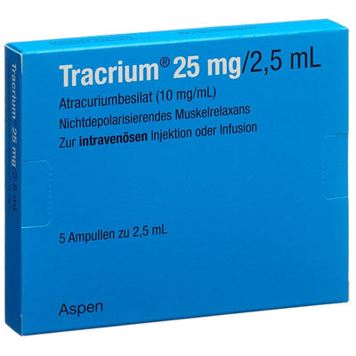 TRACRIUM Inj Lös 25 mg/2.5ml 5 Amp 2.5 ml